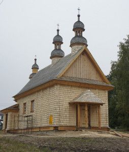 Pierwsza Liturgia w zrekonstruowanej cerkwi w Godkowie