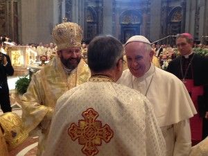 Владика – номінат Євген Попович зустрівся з Папою Франциском