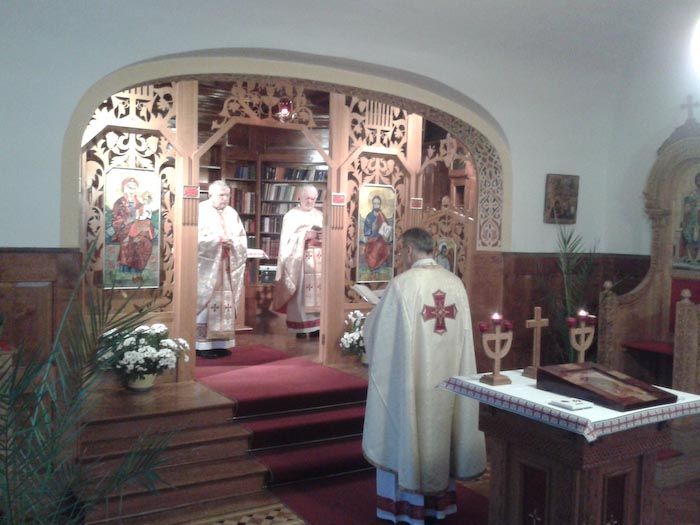 Служба Божа в каплиці палати Мюнхенського Екзархату УГКЦ