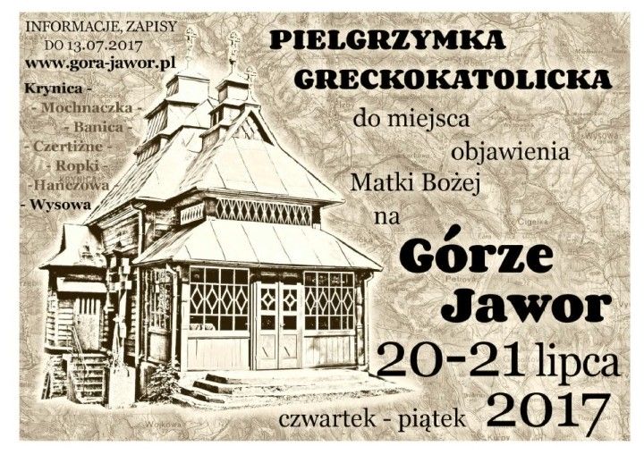 Pielgrzymka piesza z Krynicy-Zdroju na Świętą Górę Jawor – 2017