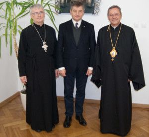 Spotkanie Metropolity i Arcybiskupa Eugeniusza Popowicza z Marszałkiem Sejmu Rzeczpospolitej  Polskiej Markiem Kuchcińskim