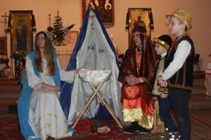 Різдвяний вертеп у греко-католицькій громаді у Варшаві