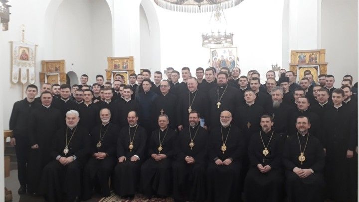 На семінарійний празник до КТДС завітав Блаженніший Патріарх Святослав разом із членами Постійного Синоду Єпископів УГКЦ