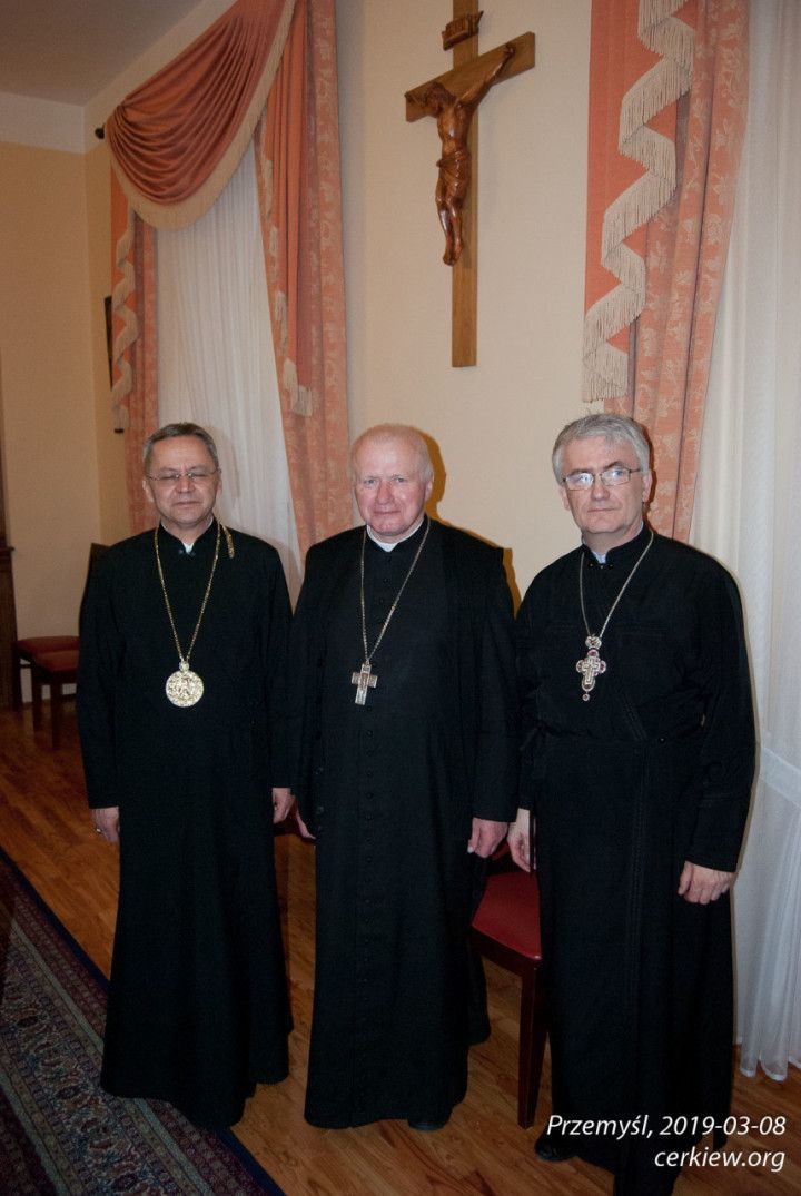Arcybiskup i Metropolita Eugeniusz Popowicz spotkał się z Arcybiskupem Adamem Szalem Metropolitą Przemyskim