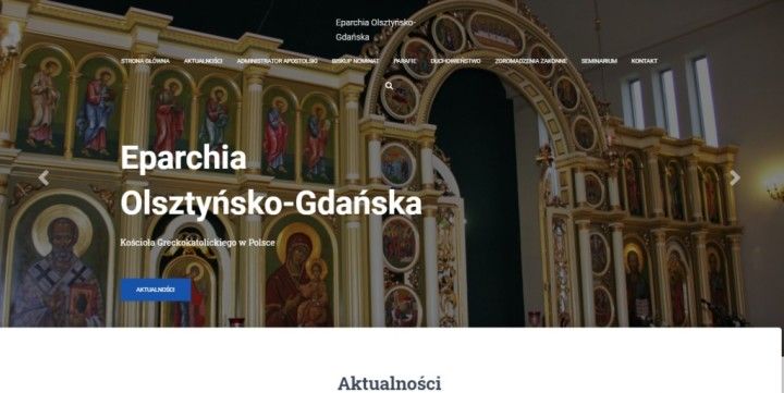 Powstała strona internetowa nowo utworzonej Eparchii Olsztyńsko – Gdańskiej