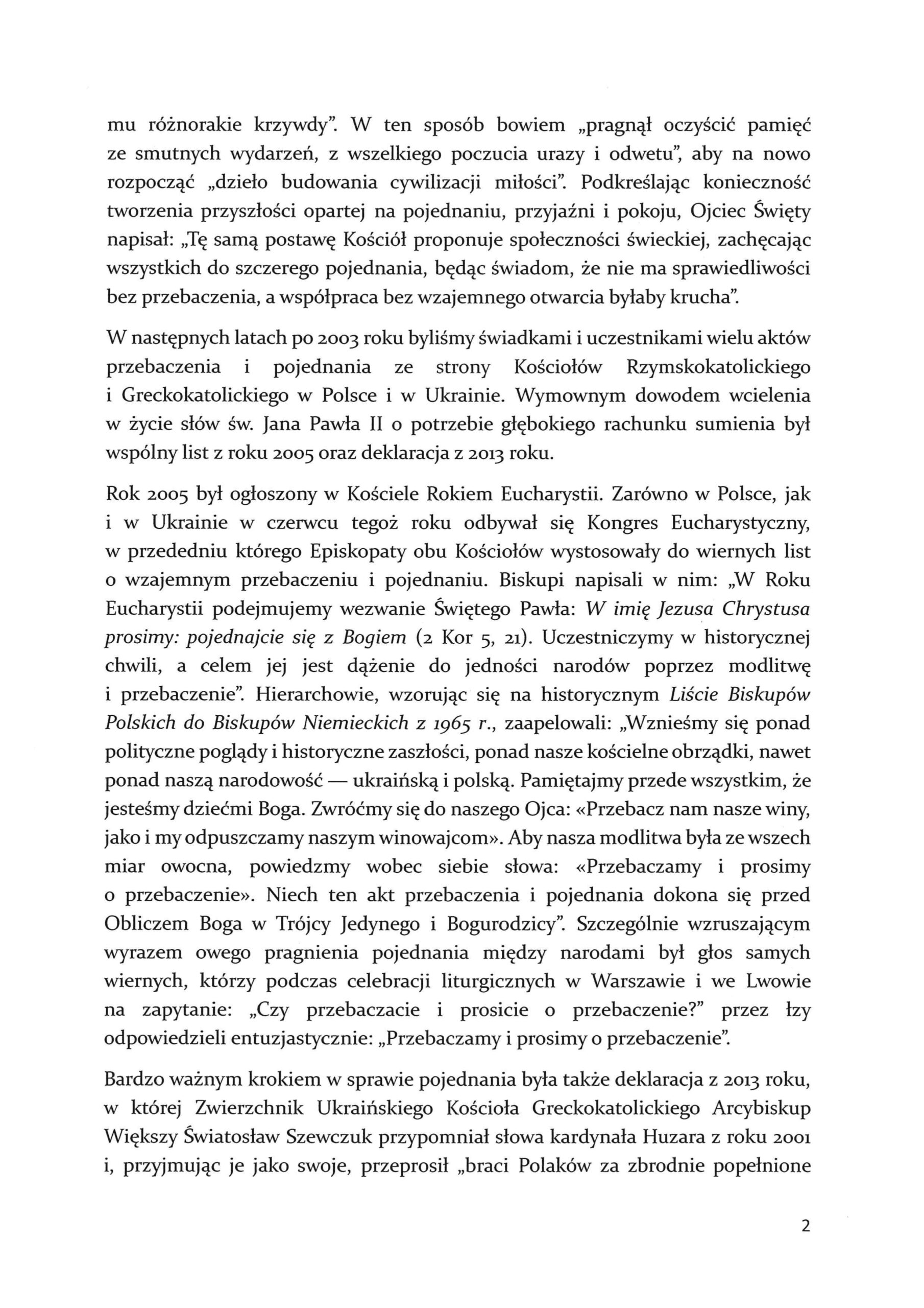 przeslanie biskupow greckokatolickich w przedeniu dnia pamieci ofiar zbrodni wolynskiej page 0002 scaled