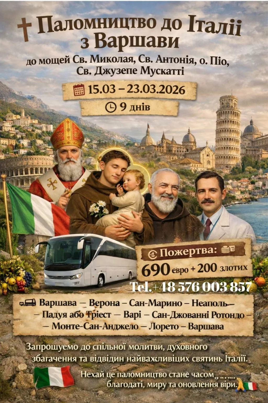 Komunikaty i ogłoszenia 10 01 2026 italia pokrova 2